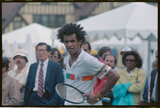 (Original Caption) Yannick Noah, a professional tennis player from France.